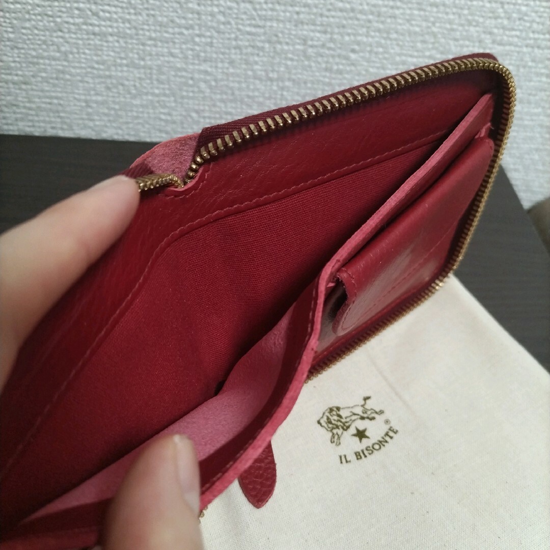 IL BISONTE - 新品 イルビゾンテ 本革 レザー ラウンド IL BISONTE - 新品 イルビゾンテ 本革 レザー ラウンド