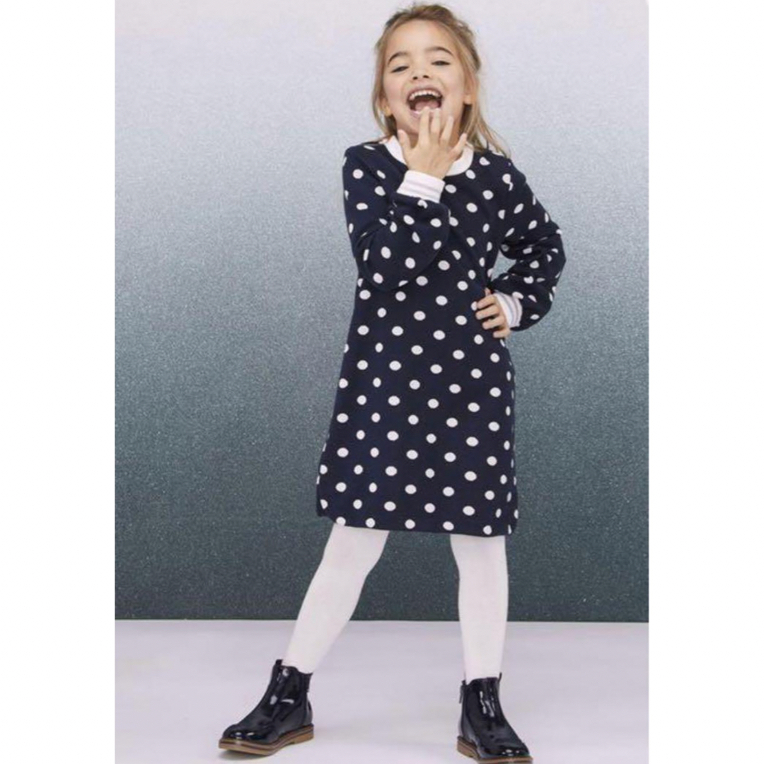 PETIT BATEAU(プチバトー)のプチバトー　ワンピース　ドット　3ans/95cm キッズ/ベビー/マタニティのキッズ服女の子用(90cm~)(ワンピース)の商品写真