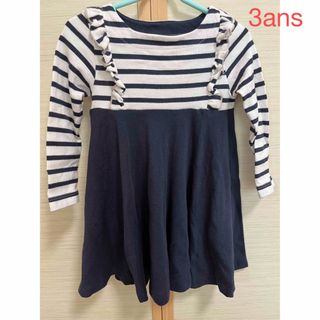 プチバトー(PETIT BATEAU)のプチバトー　ワンピース　3ans/95cm(ワンピース)