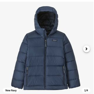 パタゴニア(patagonia)のパタゴニアダウン　キッズXS　ネイビー　最終値下げ(ジャケット/上着)