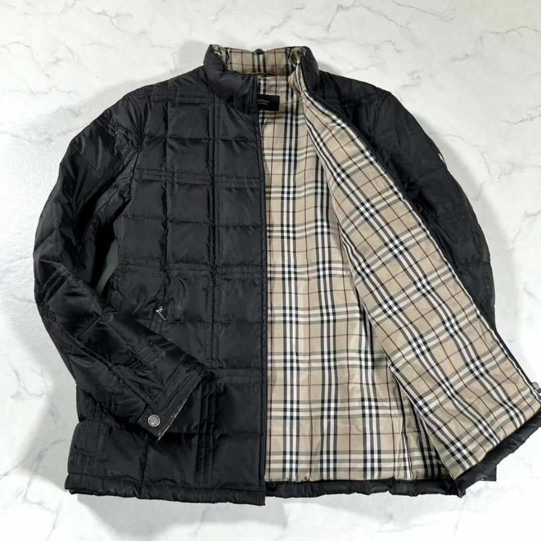 BURBERRY BLACK LABEL☆L ダウンジャケット ノバチェック-