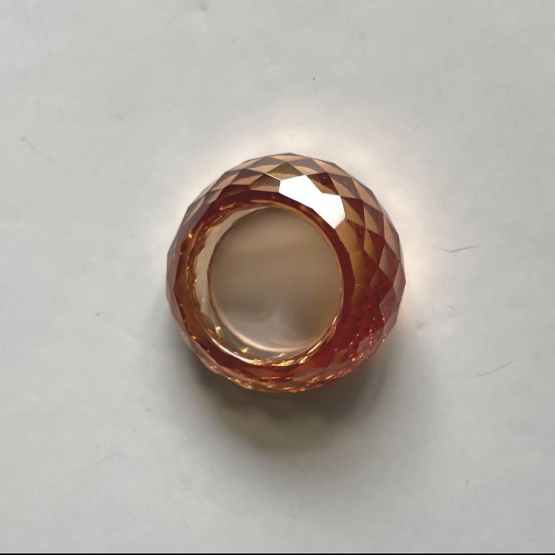 美品 カットガラスのリング レディースのアクセサリー(リング(指輪))の商品写真