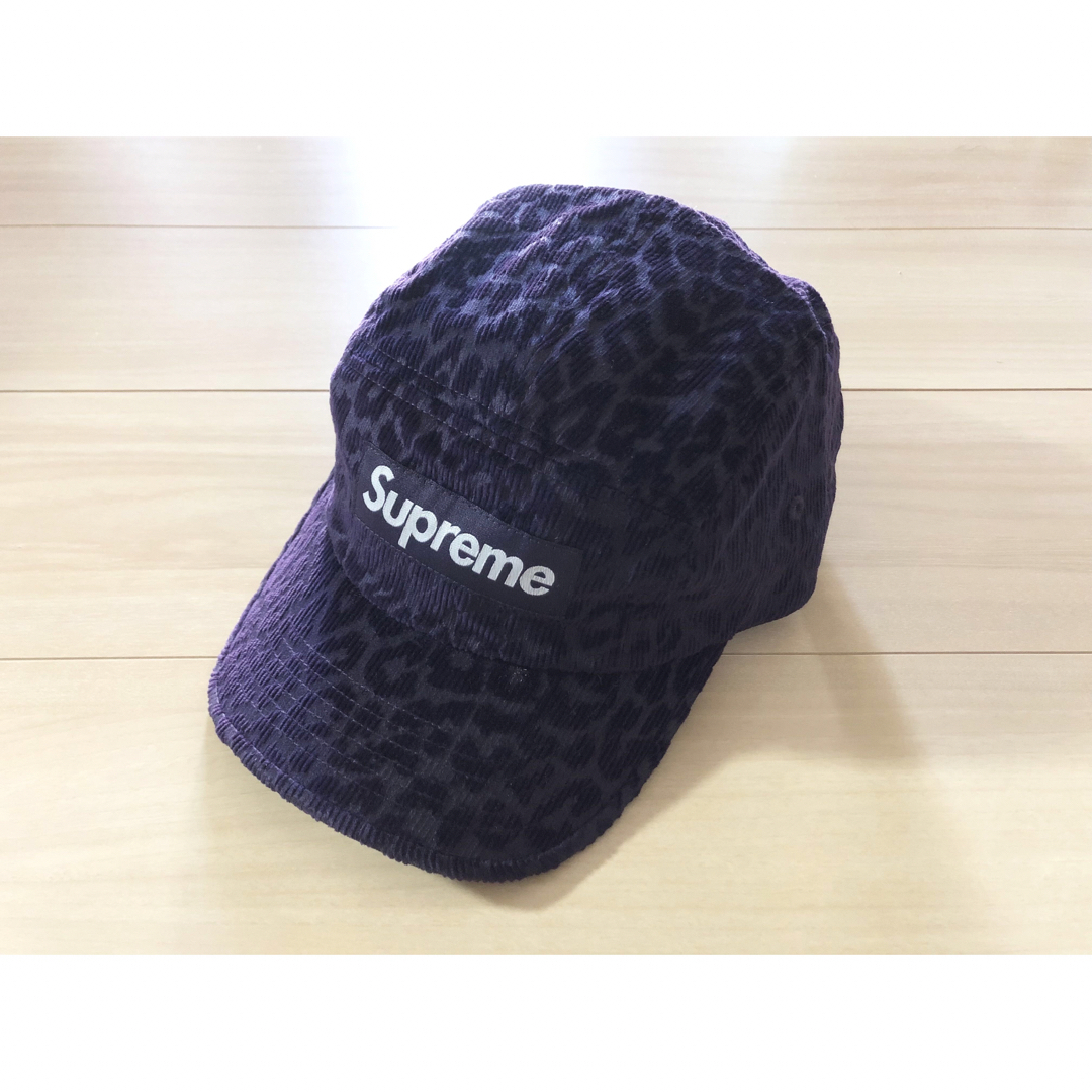 Supreme - シュプリーム Leopard Corduroy Camp Cap 紫の通販 by ...