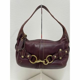 美品⭐︎コーチ COACH ハンドバッグ 本革 パープル