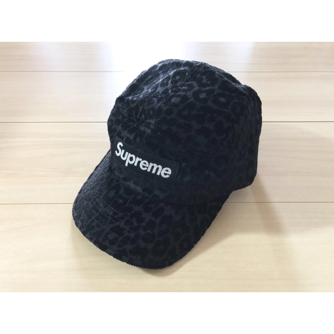 帽子Supreme シュプリーム キャップ - 黒