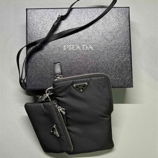 プラダ(PRADA)の【Chi様専用】PRADA プラダ ポーチ メンズ ブラック(ショルダーバッグ)