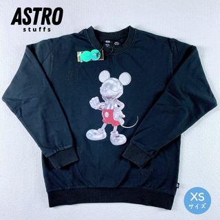 ★セール実施中‼★ASTROstuffs×Disneyコラボ・ミッキー黒(XS)(トレーナー/スウェット)