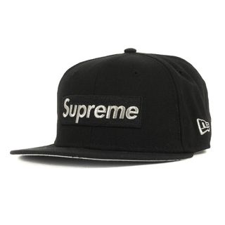 シュプリーム(Supreme)のSupreme シュプリーム キャップ サイズ:7 1/4(57.7cm) 20SS ミリオンダラー ボックスロゴ ベースボール キャップ $1M Metallic Box Logo New Era ニューエラ ブラック 黒 帽子 【メンズ】【中古】(キャップ)