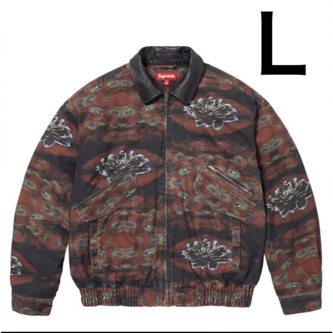 Supreme - Supreme Leather Collar Utility Jacket Lの通販 by Supreme - Supreme Leather Collar Utility Jacket Lの通販 by
