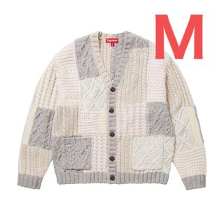 Supreme Patchwork Cable Knit Cardigan