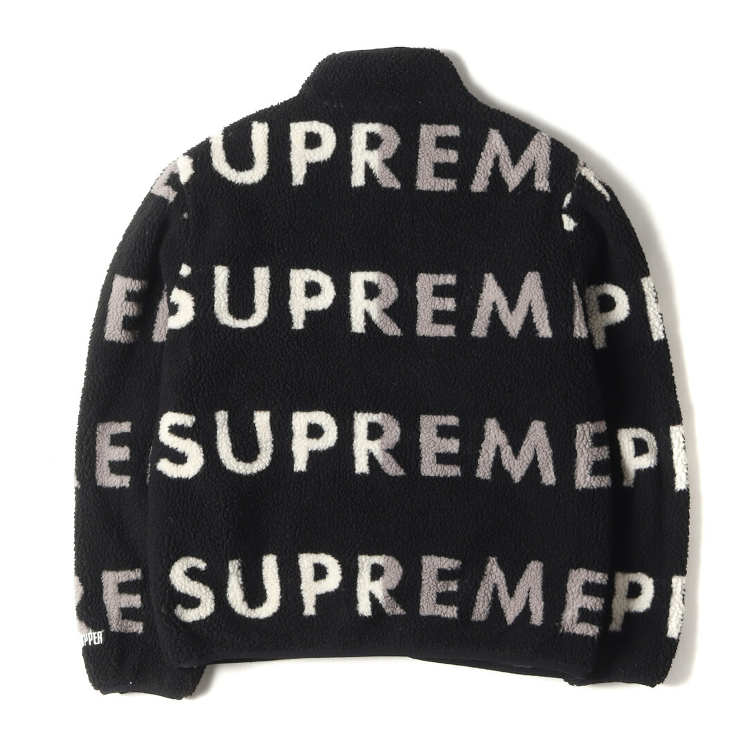 supreme 黒Ｍ フリース リバーシブル シュプリーム