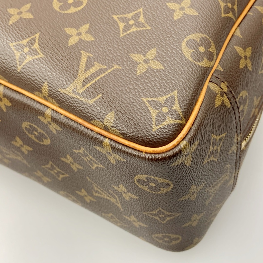 〇〇LOUIS VUITTON ルイヴィトン モノグラム ボーリング ヴァニティ ハンドバッグ M47270 ブラウン