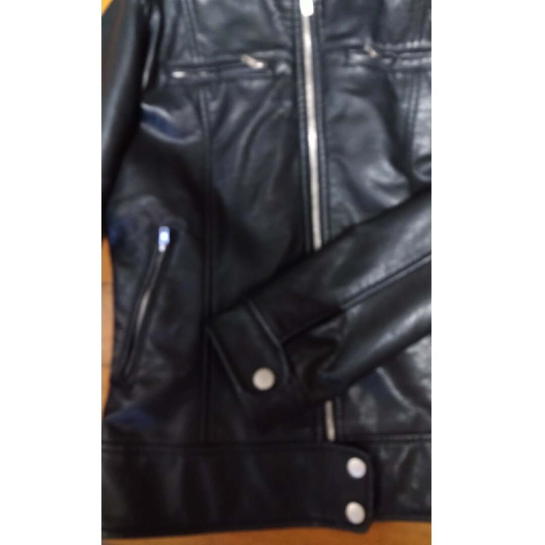 皮ジャケット　　(合皮) レディースのジャケット/アウター(ライダースジャケット)の商品写真