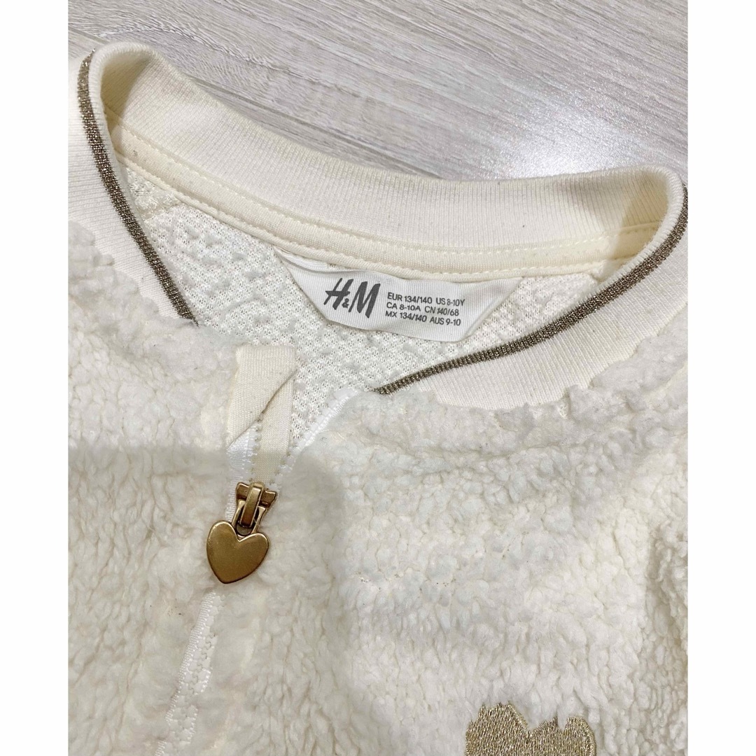 H&H(エイチアンドエイチ)のＨ＆Ｍ もこもこジャケット キッズ/ベビー/マタニティのキッズ服女の子用(90cm~)(ジャケット/上着)の商品写真