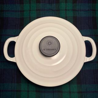 ルクルーゼ(LE CREUSET)のル・クルーゼ 両手鍋 ホワイト(鍋/フライパン)