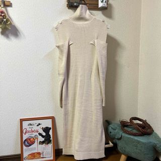 ザラ(ZARA)の♡♡本日限定お値下♡♡セレクトショップ購入 デザイン ニット ロングワンピース♡(ロングワンピース/マキシワンピース)