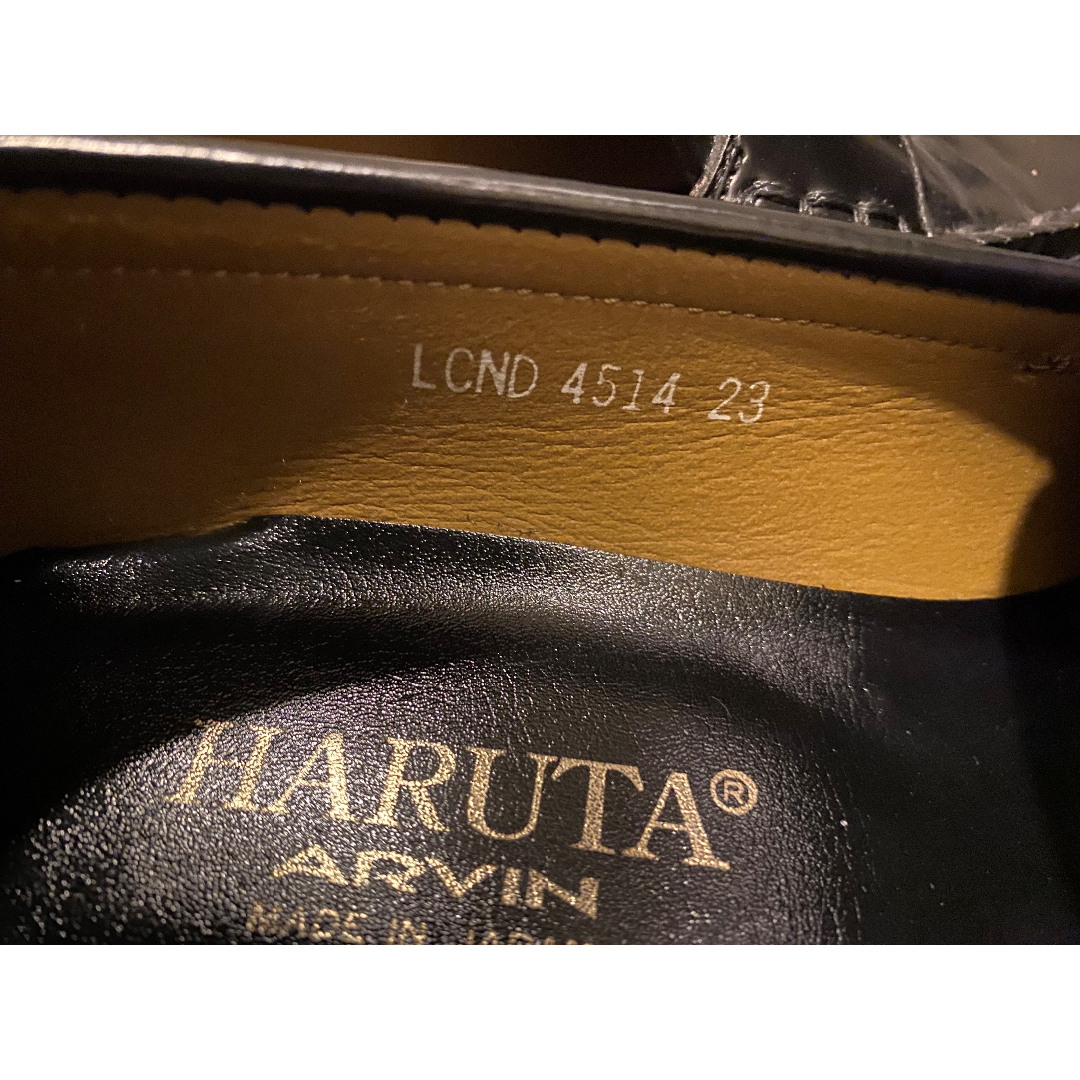 HARUTA(ハルタ)の匿名配送　HARUTA ARVIN ローファー 23 黒 レディースの靴/シューズ(ローファー/革靴)の商品写真