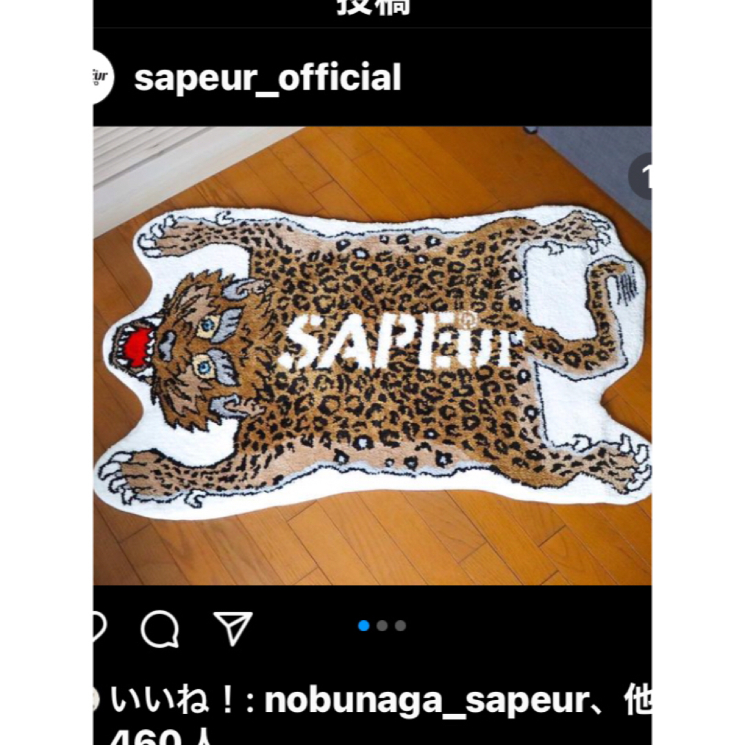 メンズSAPEur　サプール　大阪ポップアップ ラグ　(TIGER　RUG)