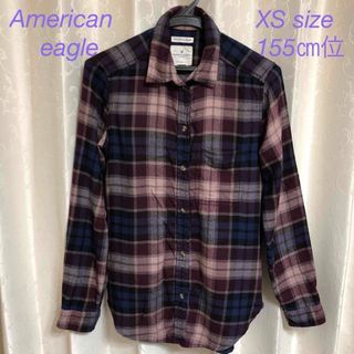 アメリカンイーグル(American Eagle)のアメリカンイーグル 長袖 起毛シャツ XS 155㎝(シャツ/ブラウス(長袖/七分))