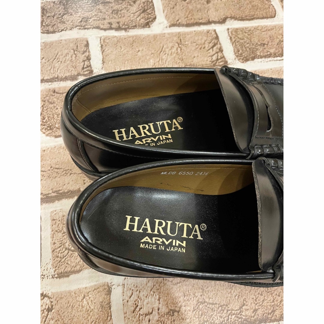 HARUTA(ハルタ)のハルタ　ローファー　ARVIN 24.5cm 美品 レディースの靴/シューズ(ローファー/革靴)の商品写真