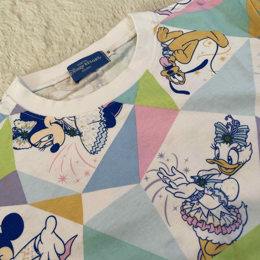 Disney(ディズニー)のディズニーシー 20周年 タイムトゥシャイン Tシャツ Sサイズ 【中古美品】 レディースのトップス(Tシャツ(半袖/袖なし))の商品写真