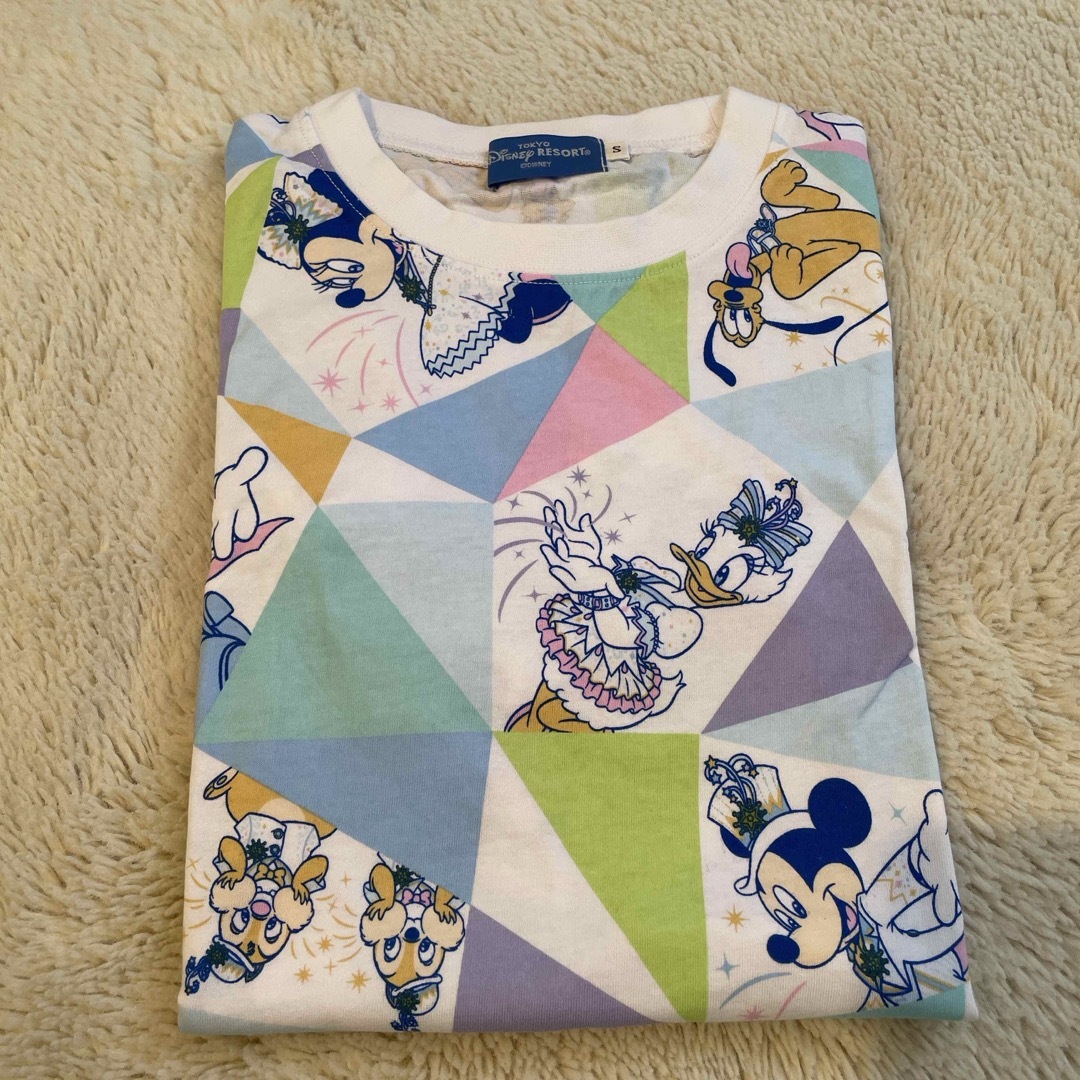 Disney(ディズニー)のディズニーシー 20周年 タイムトゥシャイン Tシャツ Sサイズ 【中古美品】 レディースのトップス(Tシャツ(半袖/袖なし))の商品写真