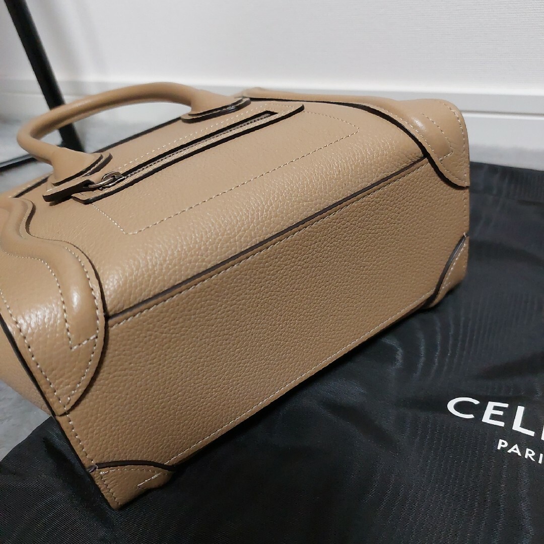 celine(セリーヌ)のCELINE セリーヌ ラゲージ ナノ デューン 美品 レディースのバッグ(ショルダーバッグ)の商品写真