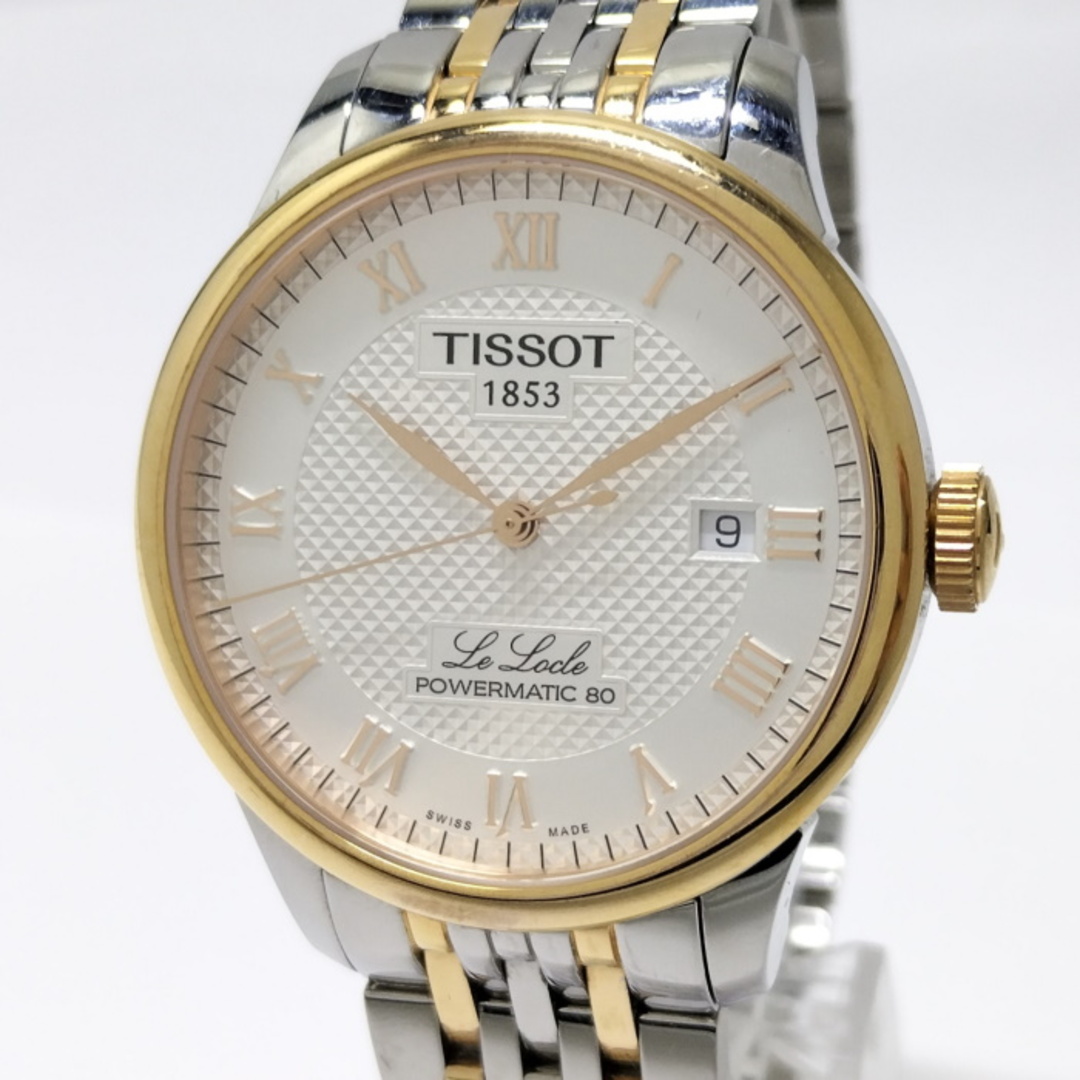 TISSOT ル ロックル パワーマティック80 メンズ 腕時計 裏スケ SS最大約19素材機能