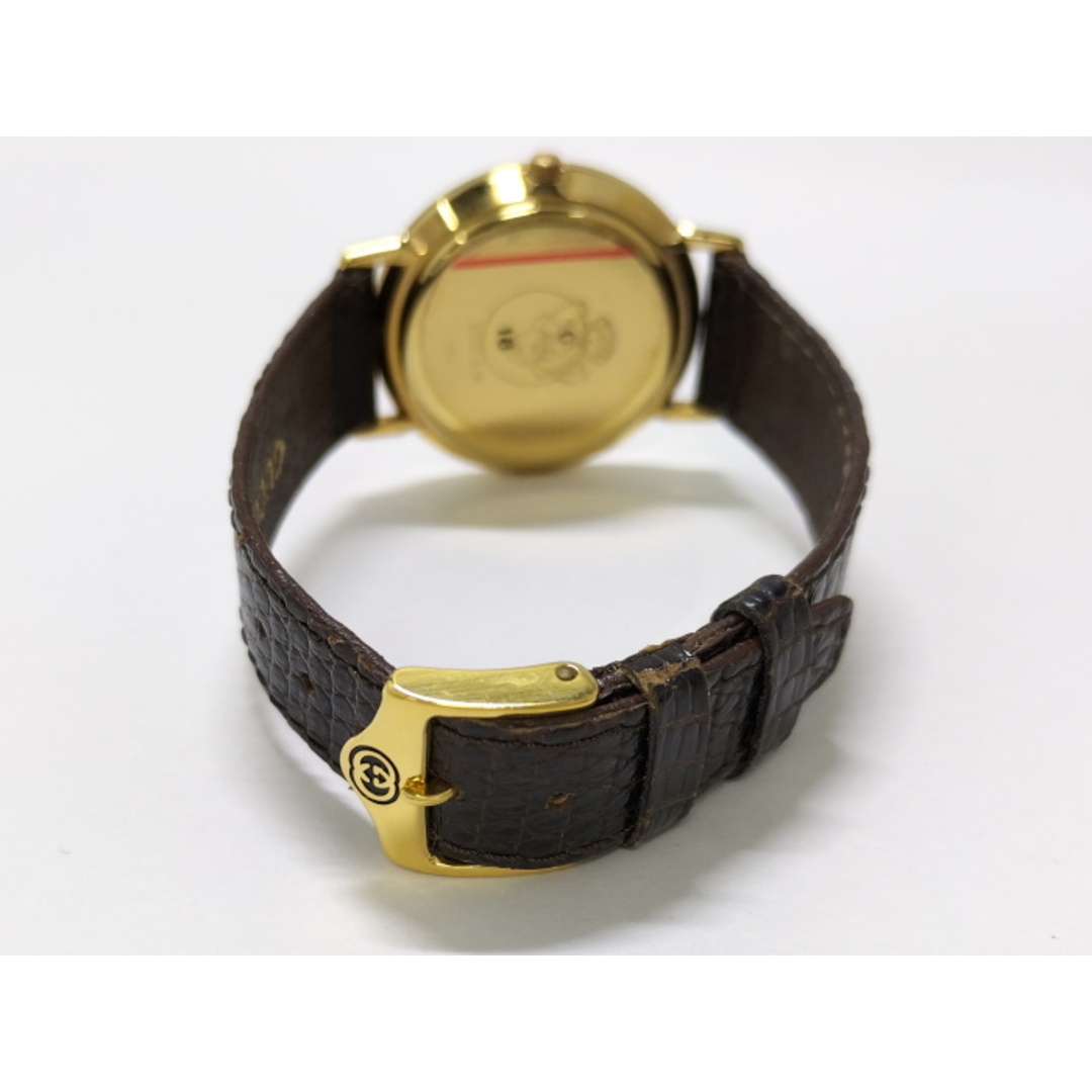 GUCCI - GUCCI メンズ腕時計 クオーツ SS GP レザー ゴールド GUCCI - GUCCI メンズ腕時計 クオーツ SS GP レザー ゴールド