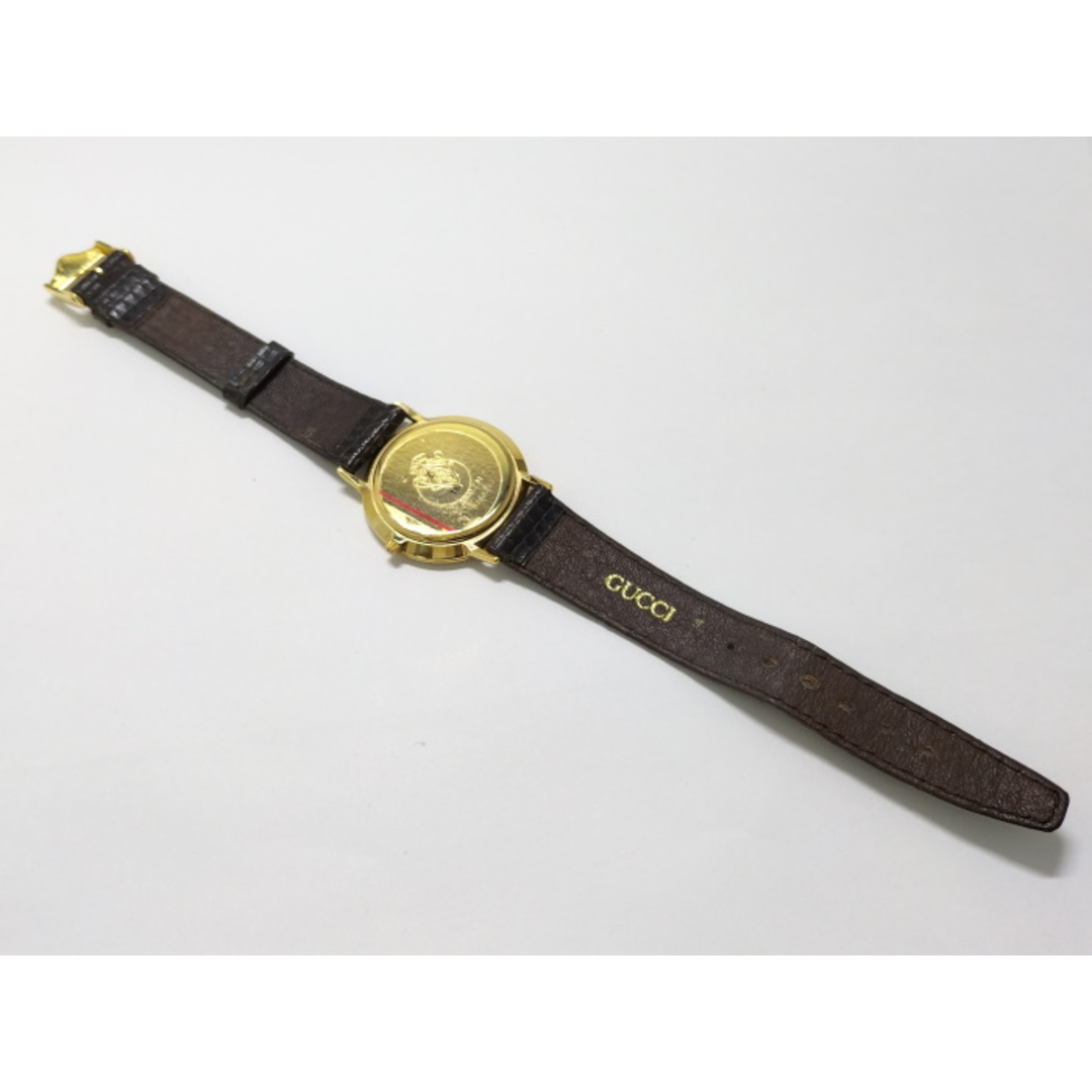 GUCCI - GUCCI メンズ腕時計 クオーツ SS GP レザー ゴールド GUCCI - GUCCI メンズ腕時計 クオーツ SS GP レザー ゴールド