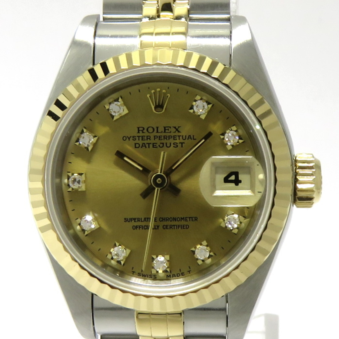 ROLEX - ROLEX デイトジャスト 自動巻き SS/YG 10PD ゴールド ROLEX - ROLEX デイトジャスト 自動巻き SS/YG 10PD ゴールド
