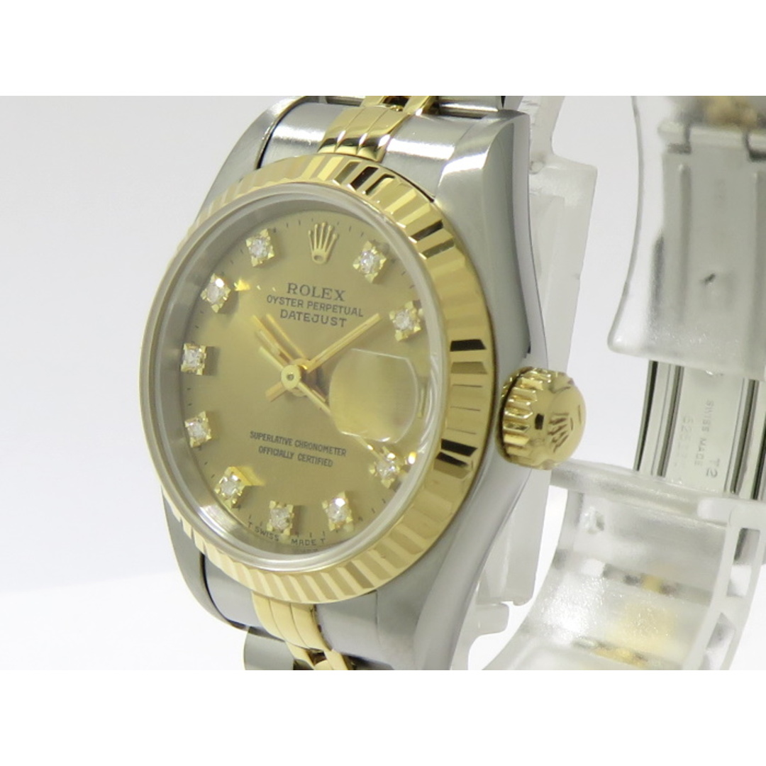 ROLEX - ROLEX デイトジャスト 自動巻き SS/YG 10PD ゴールド ROLEX - ROLEX デイトジャスト 自動巻き SS/YG 10PD ゴールド