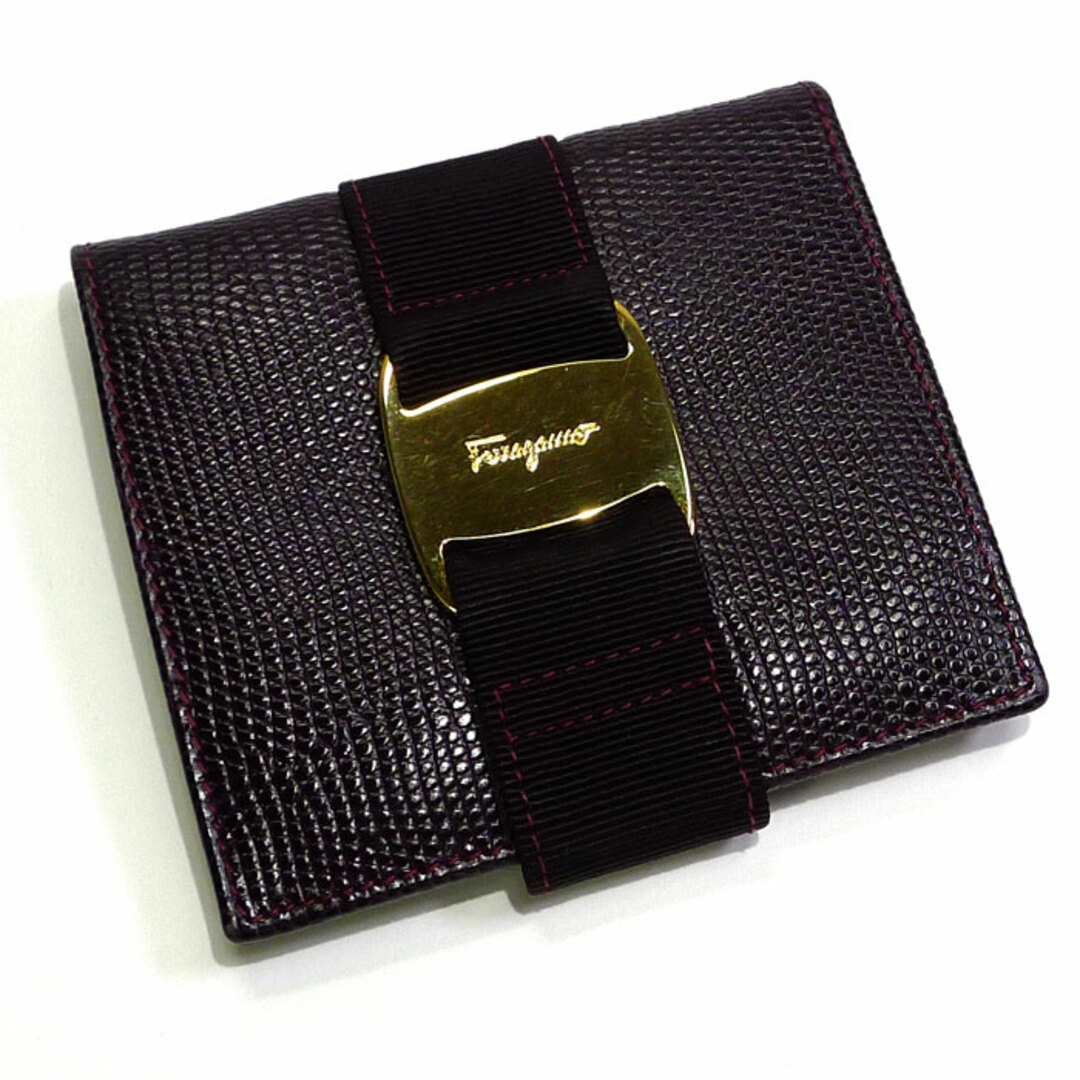 Ferragamo(フェラガモ)のSalvatore Ferragamo 二つ折り コンパクト財布 ヴァラ レディースのファッション小物(財布)の商品写真