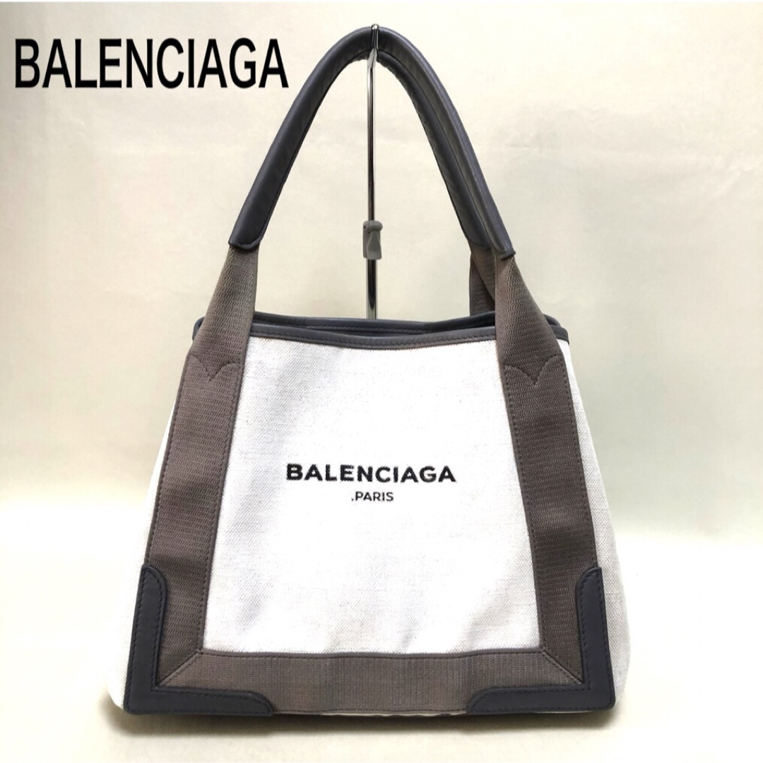 トートバッグBALENCIAGA バレンシアガ カバス キャンパス/レザー トートバッグ