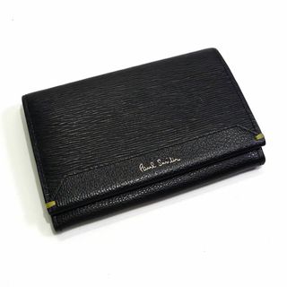 ポールスミス(Paul Smith)のPaul Smith マチ付き 名刺入れ カードケース レザー ブラック(名刺入れ/定期入れ)