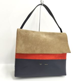 セリーヌ(celine)のCELINE ショルダーバッグ レザー スエード トリコロール(ショルダーバッグ)