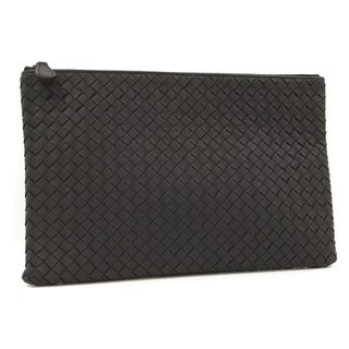 ボッテガヴェネタ(Bottega Veneta)のBOTTEGA VENETA クラッチバッグ イントレチャート レザー ブラック(クラッチバッグ)