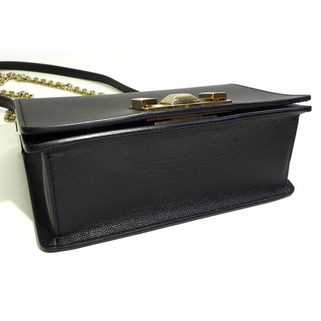 FURLA - FURLA チェーン ショルダーバッグ レザー ブラック FURLA - FURLA チェーン ショルダーバッグ レザー ブラック