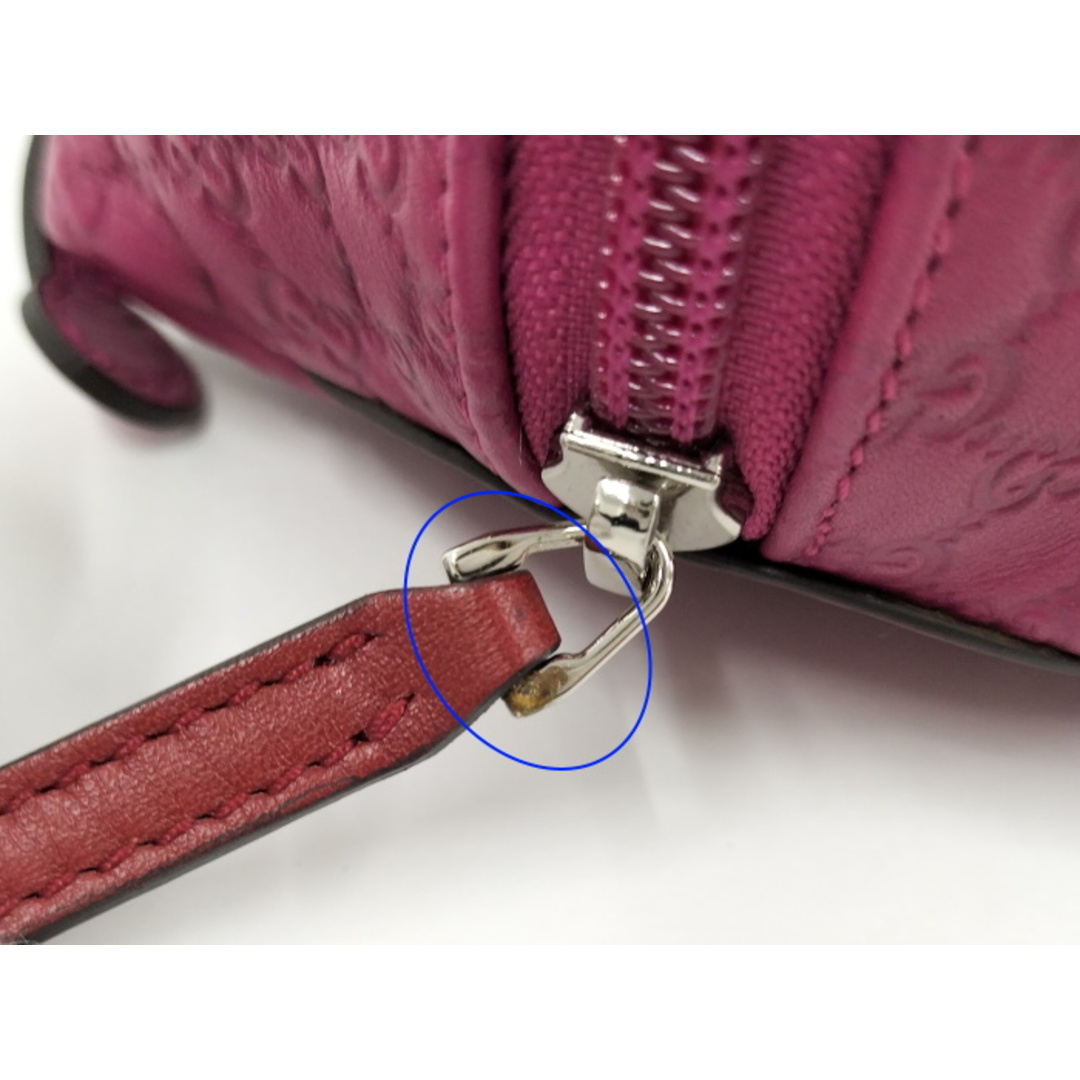 Gucci(グッチ)のGUCCI ハンドバッグ チルドレン フロッグ グッチシマ レザー パープル レディースのバッグ(トートバッグ)の商品写真