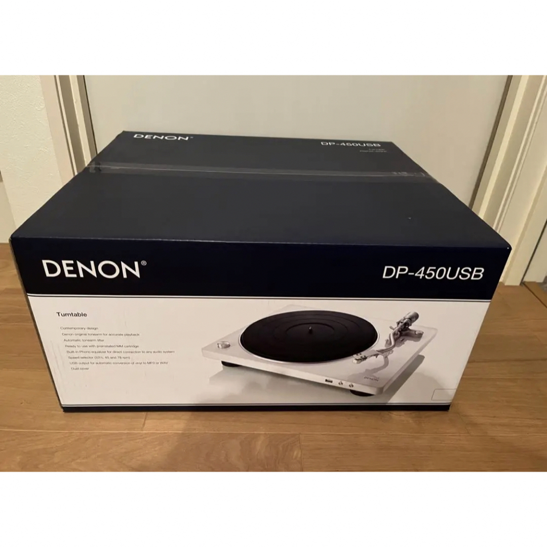 ¥57000〜DENON デノン レコードプレーヤー DP-450USB-W