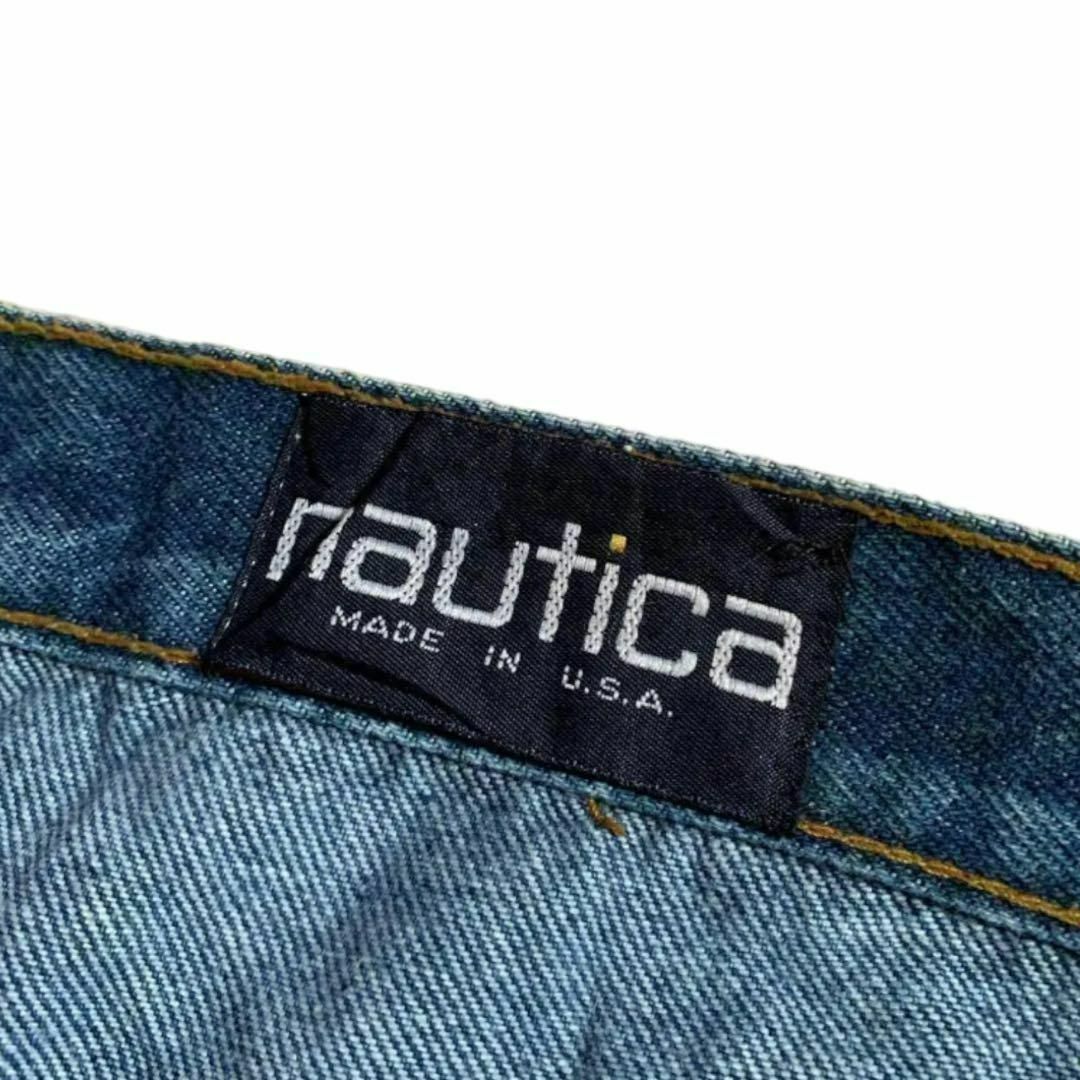 NAUTICA(ノーティカ)のUSA製 NAUTICA ペインターパンツ デニム 激レア 刺繍ロゴ 38 メンズのパンツ(ペインターパンツ)の商品写真