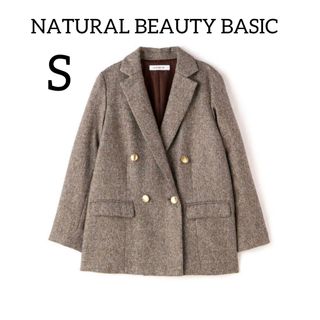 美品　NATURAL BEAUTY BASIC ダブルブレストジャケット  M