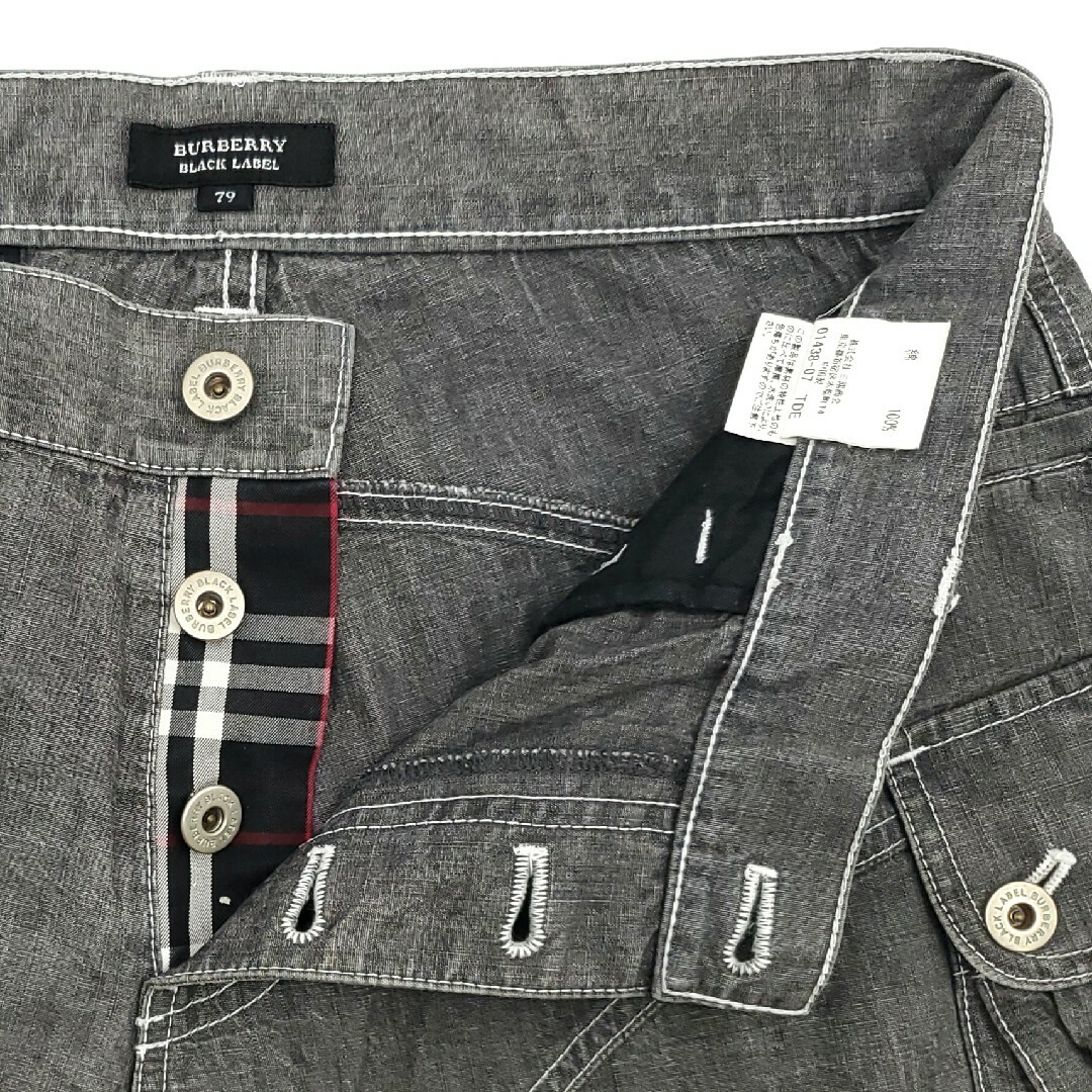 BURBERRY BLACK LABEL(バーバリーブラックレーベル)の廃番★BURBERRY BLACK LABEL★W33位カーゴパンツSZP131 メンズのパンツ(ワークパンツ/カーゴパンツ)の商品写真