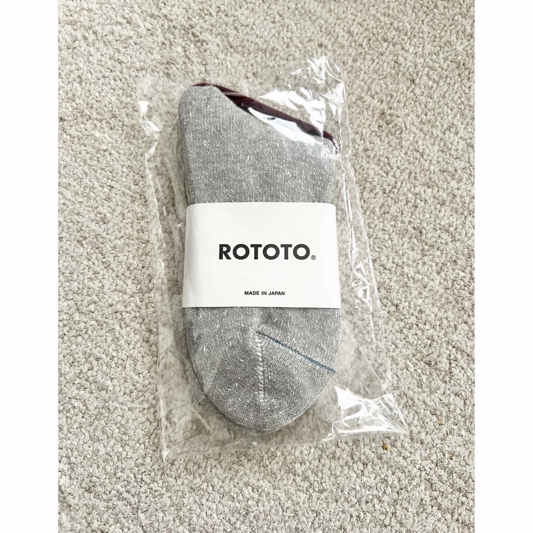 ROTOTO WASHI PILE CREW SOCKSロトト 靴下 レディースのレッグウェア(ソックス)の商品写真