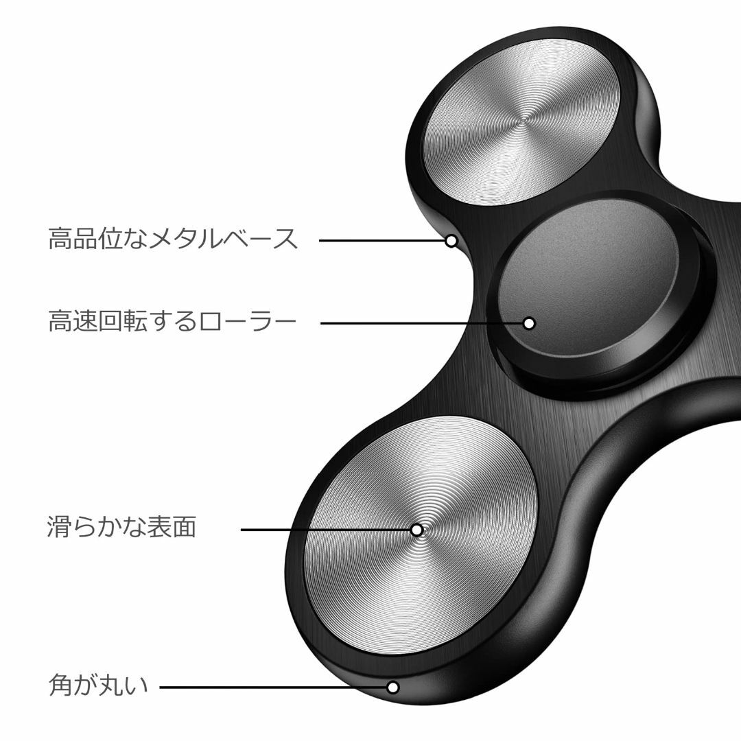 【人気商品】Coolden ハンドスピナー ストレス解消 グッズ 超耐久性 ステ キッズ/ベビー/マタニティのおもちゃ(その他)の商品写真