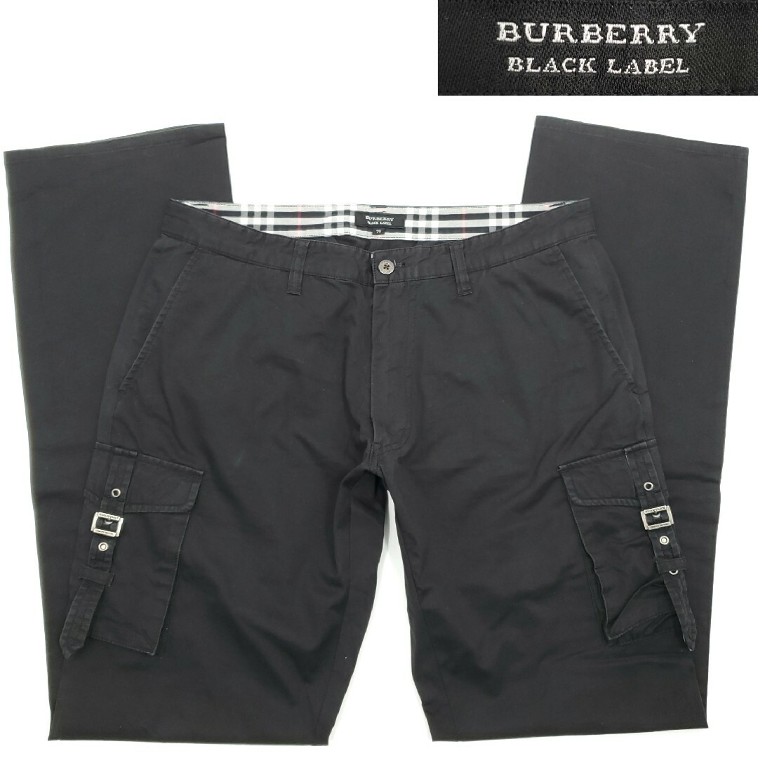 BURBERRY BLACK LABEL(バーバリーブラックレーベル)の廃番★BURBERRY BLACK LABEL★W33位カーゴパンツ SZP95 メンズのパンツ(ワークパンツ/カーゴパンツ)の商品写真