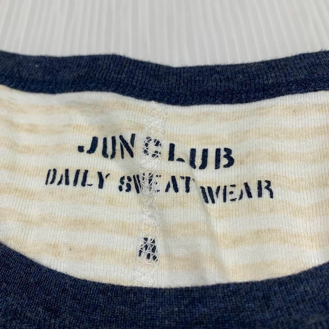 JUNCLUB(ジュンクラブ)のJUNCLUB ジュンクラブ ボーダー Tシャツ トップス 美品 ブランド レディースのトップス(Tシャツ(長袖/七分))の商品写真