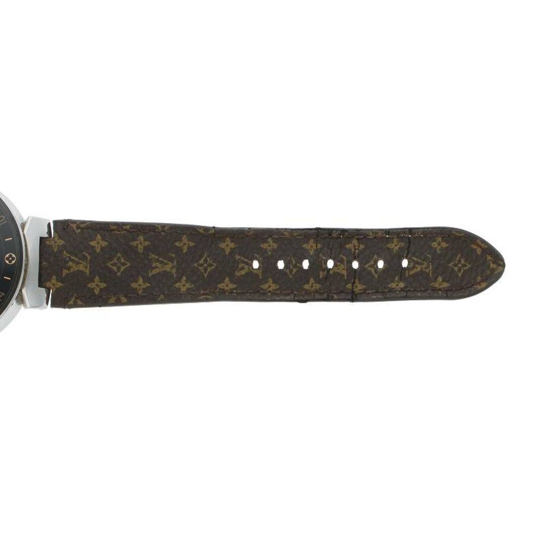 ルイヴィトン QA003 タンブール・ホライゾン SS/モノグラムベルトクォーツスマートウォッチ腕時計 メンズ 43mm