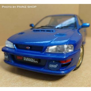 1/18 スバル インプレッサ 22B 1998 ブルー ソリド製(ミニカー)