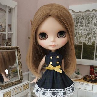 ネオブライス ウィッグ センターパートロング MiB 10インチ Blythe(人形)